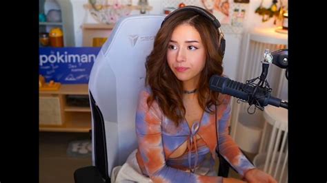 pokimain nip slip|Pokimane has minor wardrobe malfunction on stream